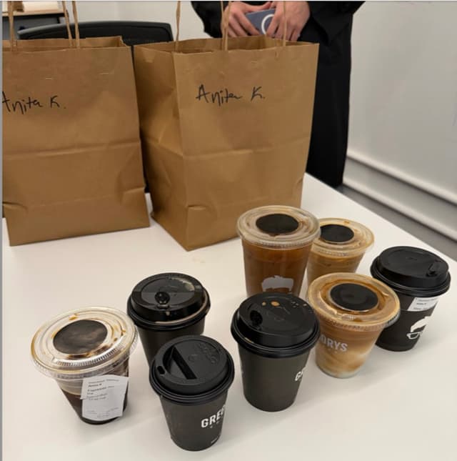 Coffee delivery from Gregory's