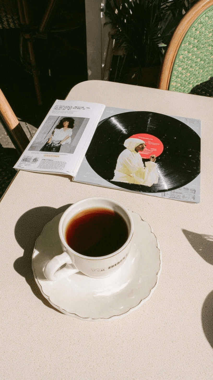 Person ordering coffee